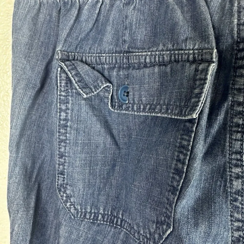 J CREW Women's Zip-up Indigo Seaside High Rise Pants